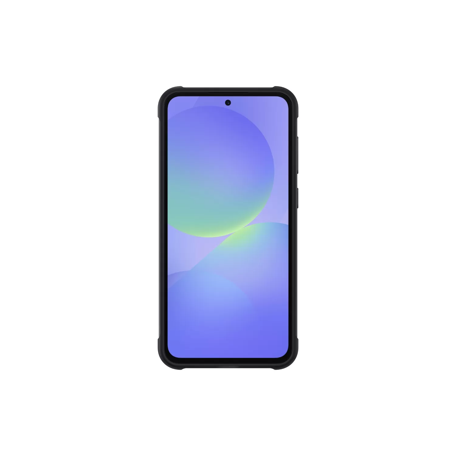 Detailed view of the raised edges on the Official Samsung Rugged Cover for Samsung Galaxy A36 in black