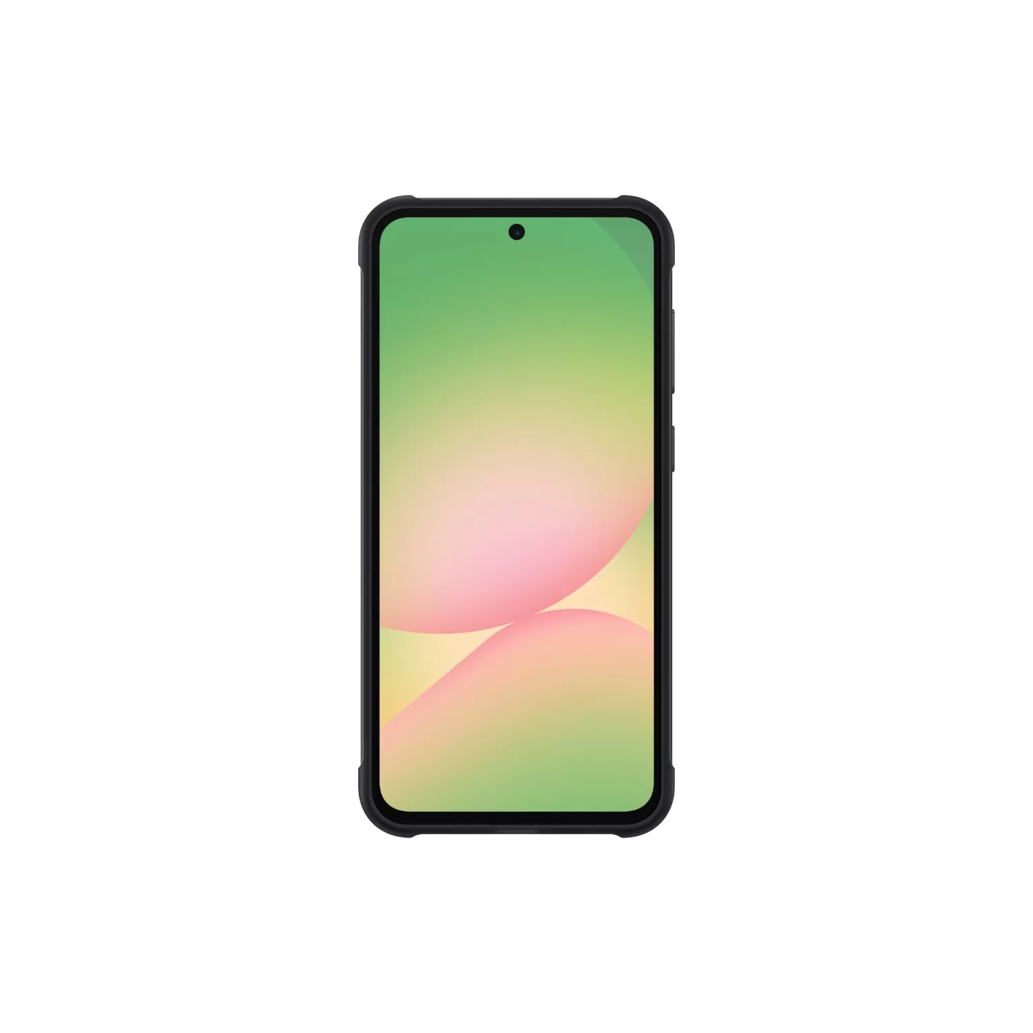 Detailed view of the raised edges on the Official Samsung Rugged Cover for Samsung Galaxy A56 in black