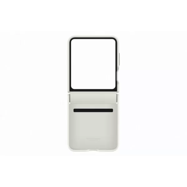 Samsung Galaxy Z Flip5 Case - Official Samsung Flap Eco-Leather Cover - Cream - Image 4