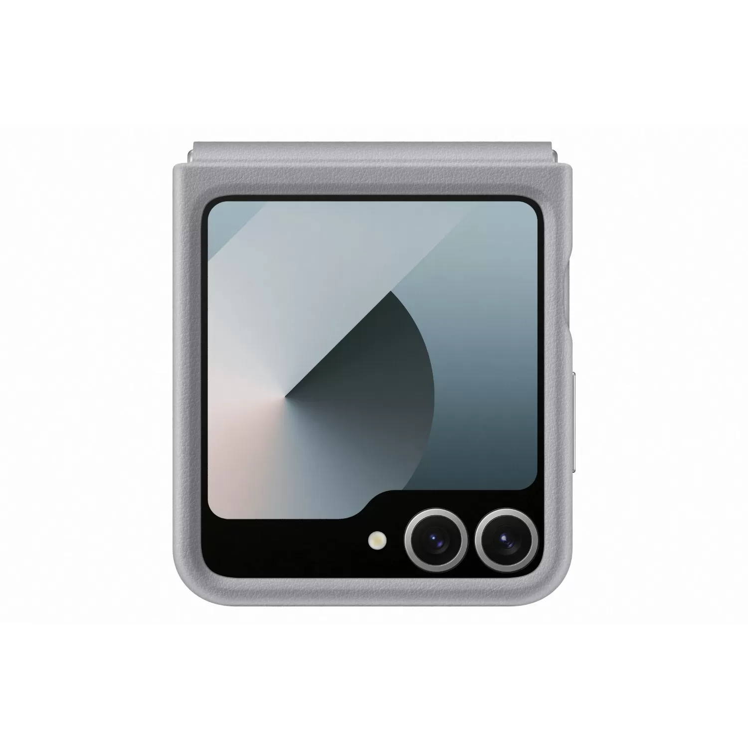 Official Samsung Galaxy Z Flip6 Vegan Leather Case – Grey - Image 4