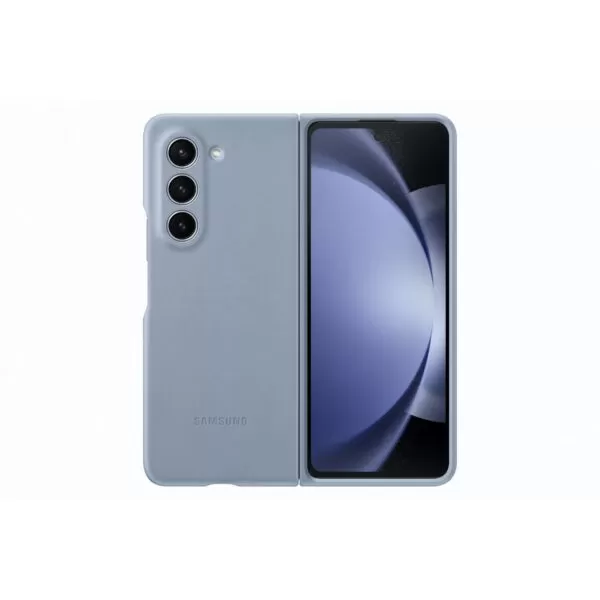 Samsung Galaxy Z Fold5 Case - Official Samsung Eco-Leather Cover - Icy Blue