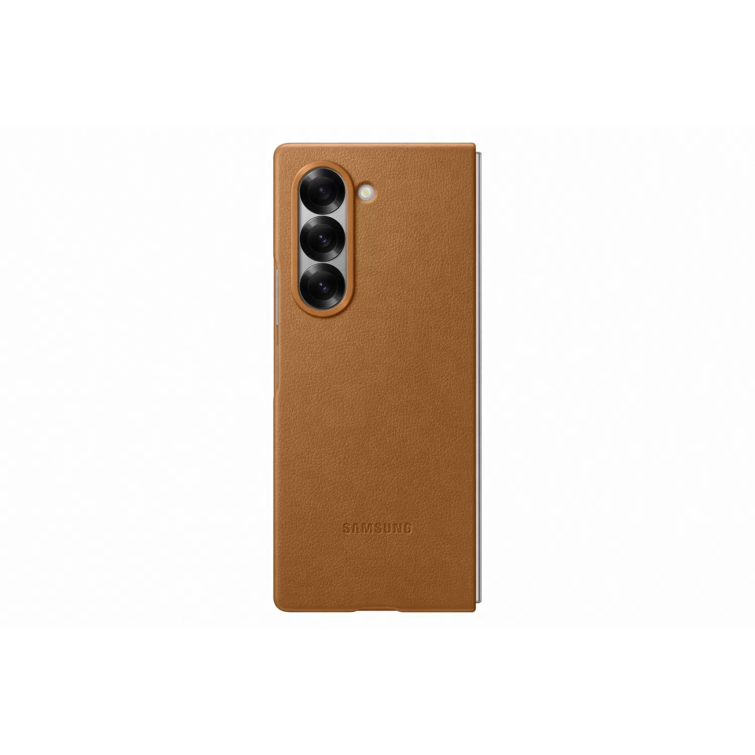 Official Samsung Galaxy Z Fold6 Vegan Leather Case – Tan - Image 2