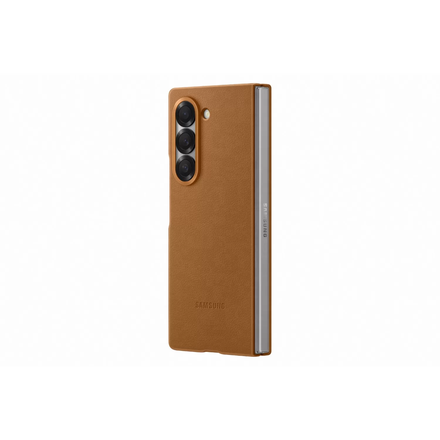 Official Samsung Galaxy Z Fold6 Vegan Leather Case – Tan - Image 3
