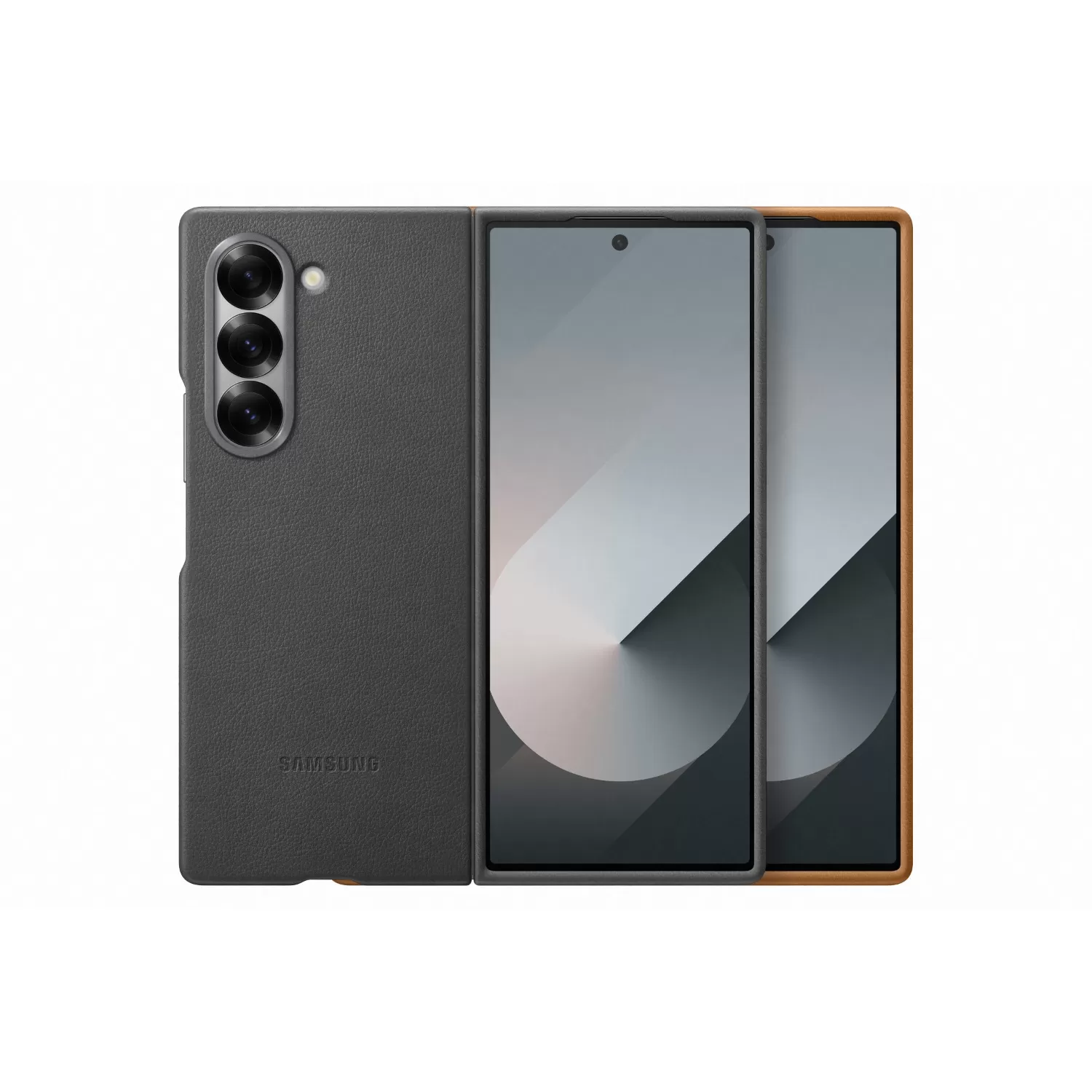 Official Samsung Galaxy Z Fold6 Vegan Leather Case – Tan - Image 7