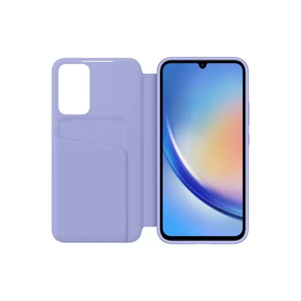 Samsung Galaxy A34 5G Case - Official Samsung S View Wallet Cover - Blue - Image 3