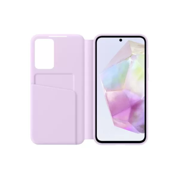 Samsung Galaxy A35 5G Case - Official Samsung S View Wallet Cover - Lavender - Image 4