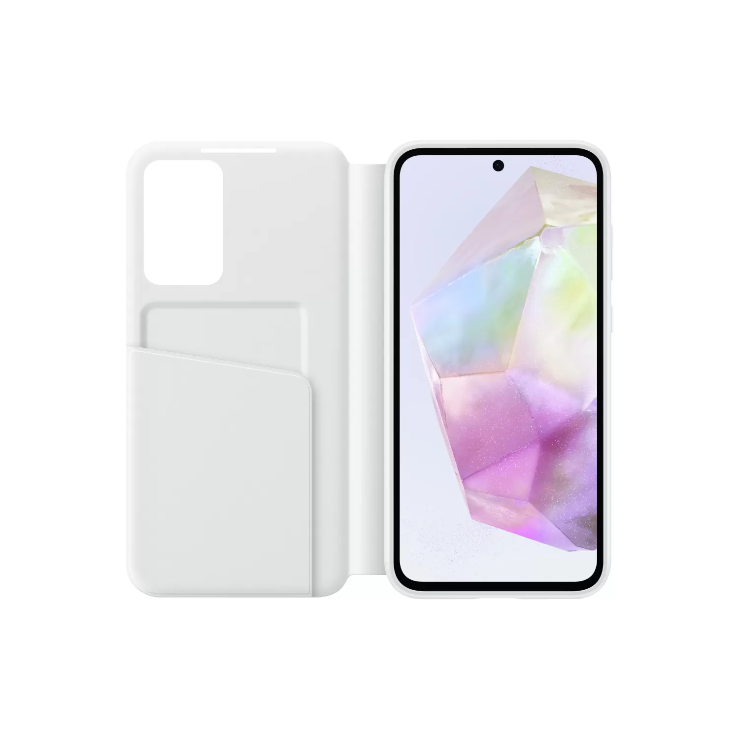 Official Samsung Galaxy A35 5G S View Wallet Case – White - Image 4