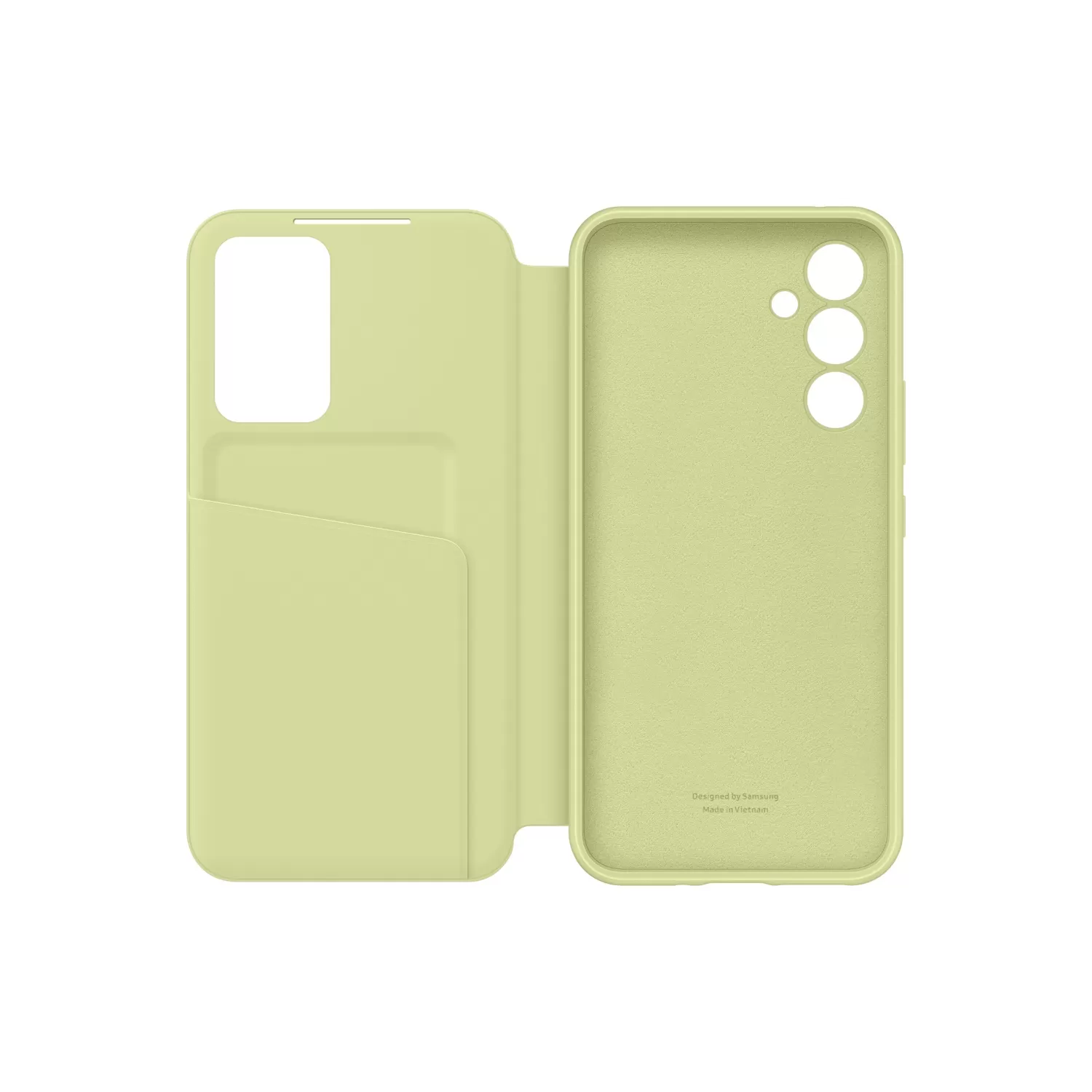Samsung Galaxy A54 5G S View Wallet Case – Lime - Image 5