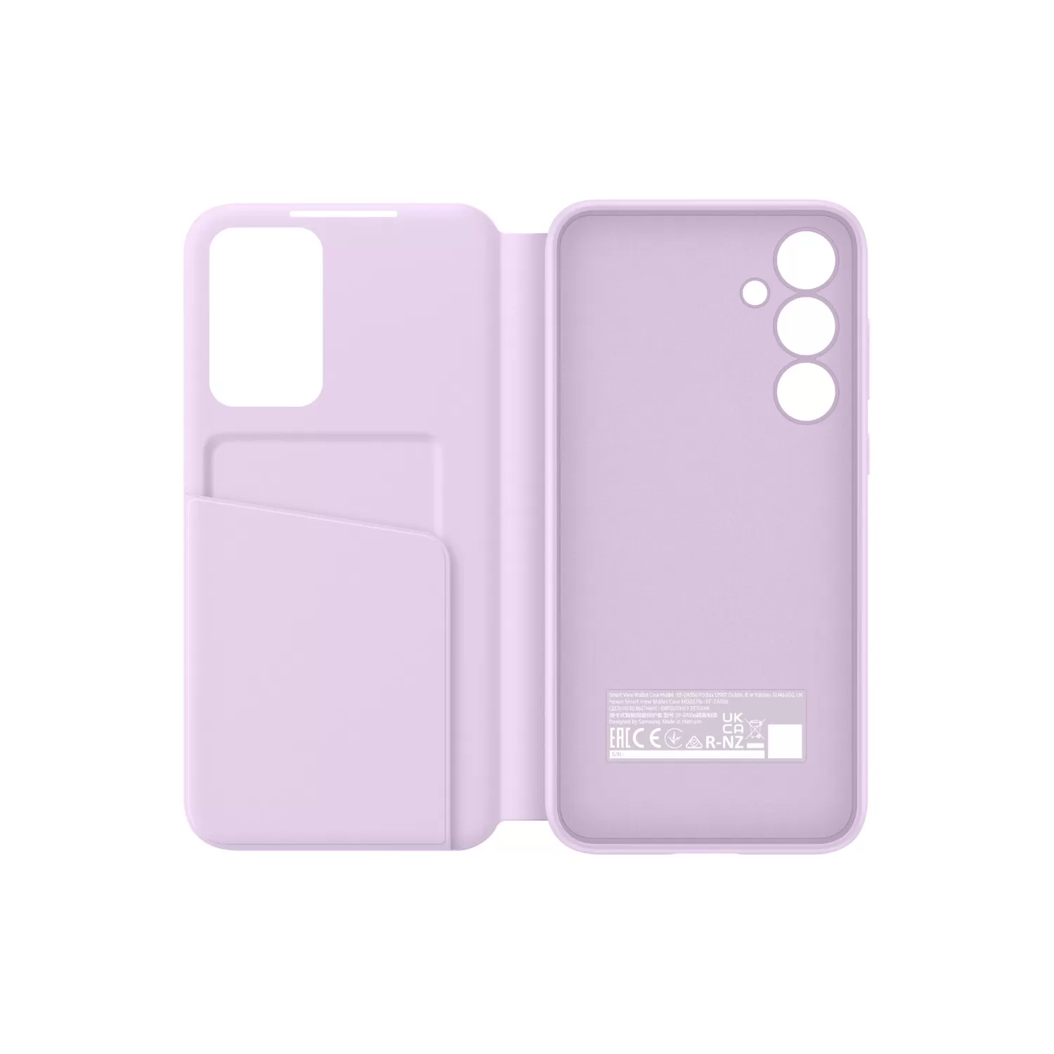 Official Samsung Galaxy A55 5G S View Wallet Case – Lavender