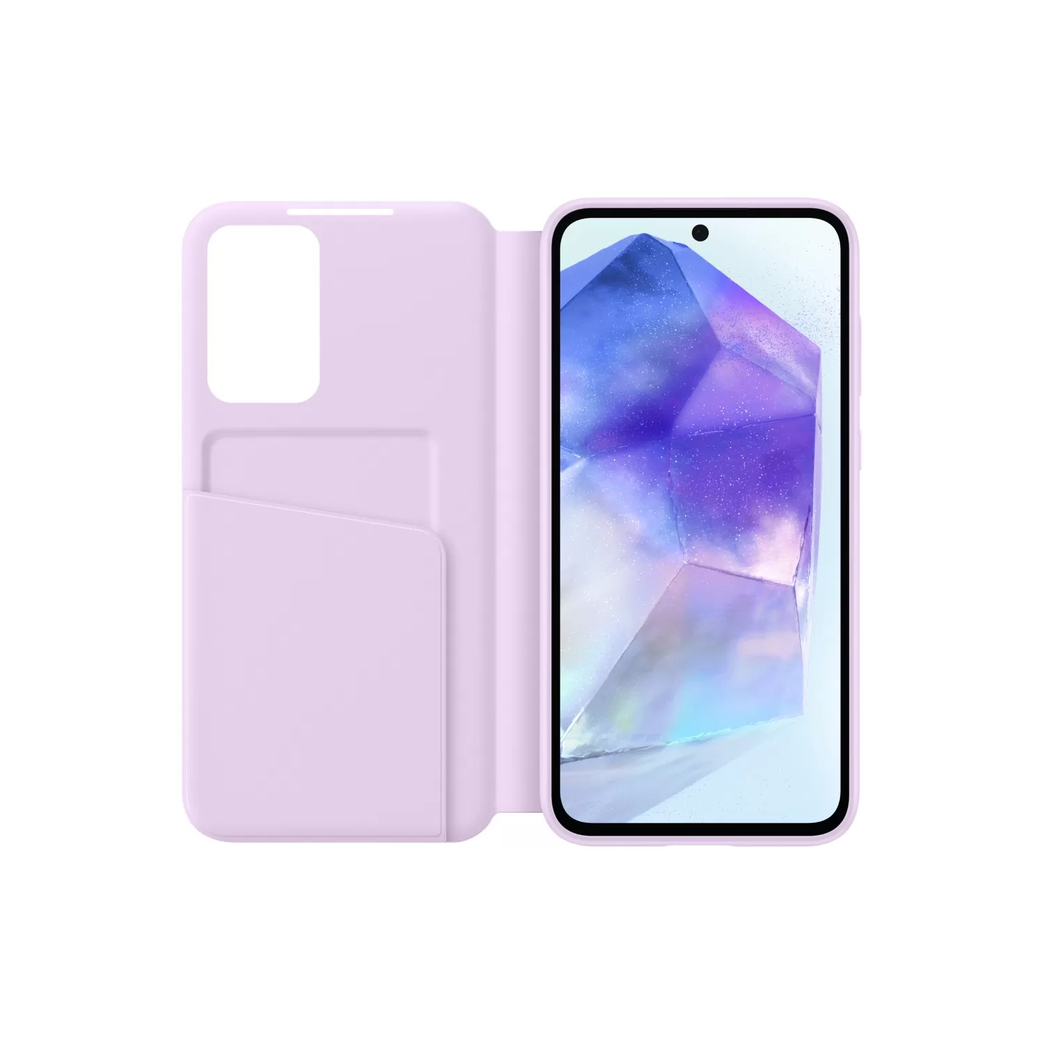 Official Samsung Galaxy A55 5G S View Wallet Case – Lavender - Image 4