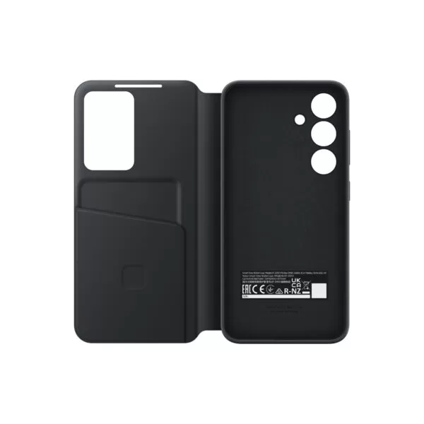 Samsung Galaxy S24 Case - Official Samsung S View Wallet Cover - Black