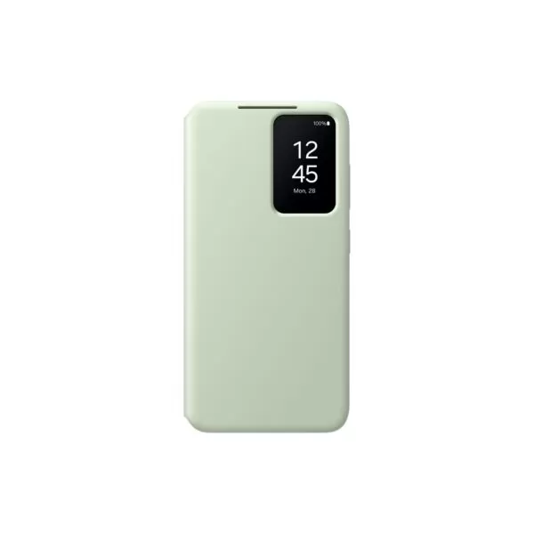 Samsung Galaxy S24 Case - Official Samsung S View Wallet Cover - Light Green - Image 4