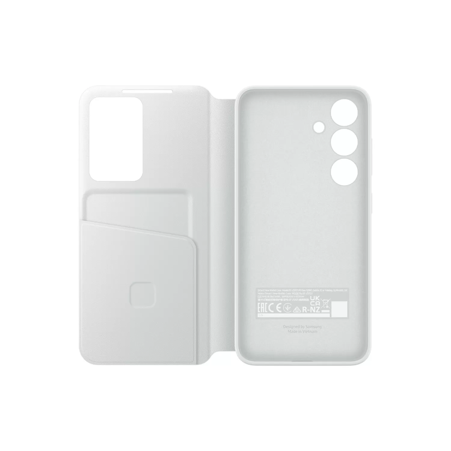 Samsung Galaxy S24 S View Wallet Case – White