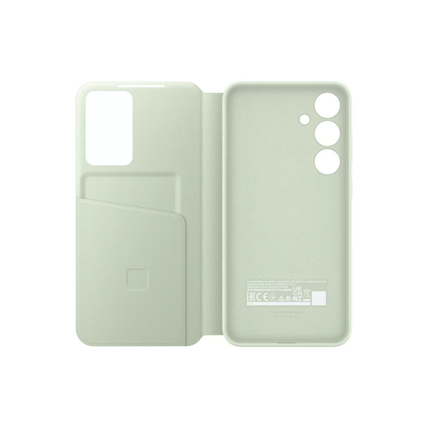 Official Samsung Galaxy S24+ S View Wallet Case – Light Green