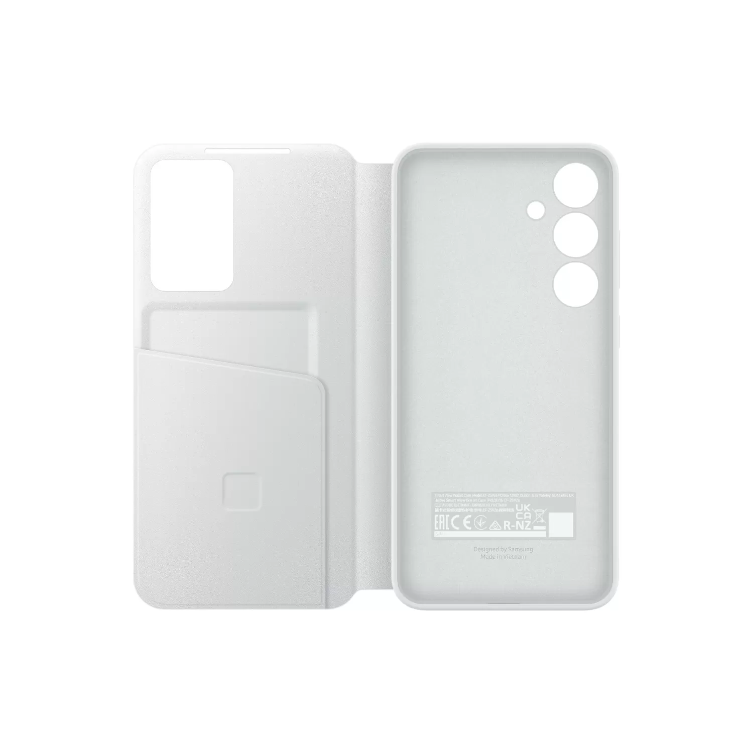 Samsung Galaxy S24+ S View Wallet Case – White
