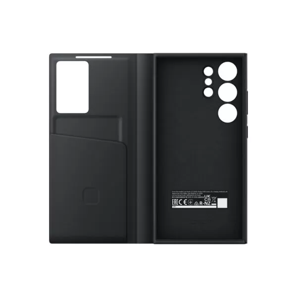 Samsung Galaxy S24 Ultra Case - Official Samsung S View Wallet Cover - Black