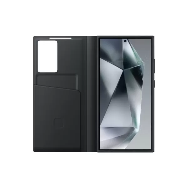 Samsung Galaxy S24 Ultra Case - Official Samsung S View Wallet Cover - Black - Image 2