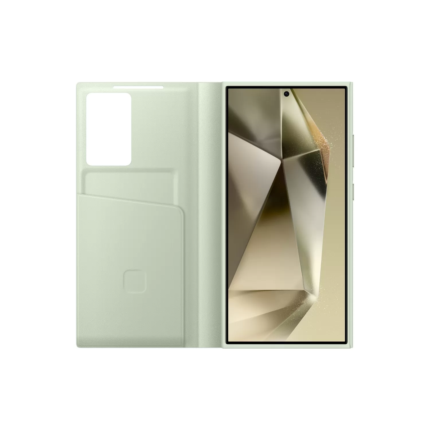 Samsung Galaxy S24 Ultra S View Wallet Case – Green - Image 2