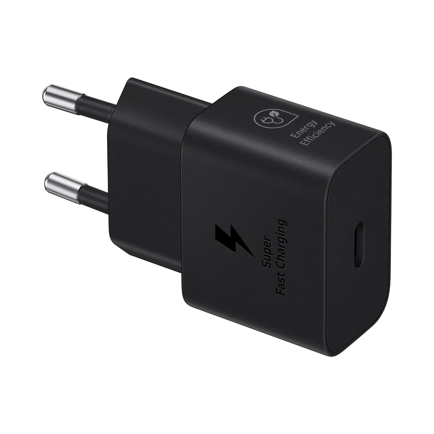 25W Samsung GaN Wall Charger with USB-C Cable – 1-Port Black (Official) - Image 2