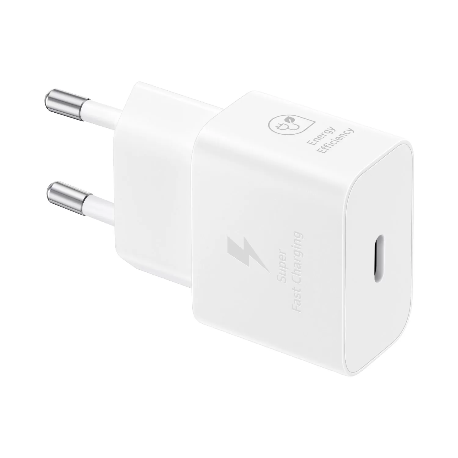 25W Samsung GaN Wall Charger with USB-C Cable – 1-Port White (Official) - Image 2