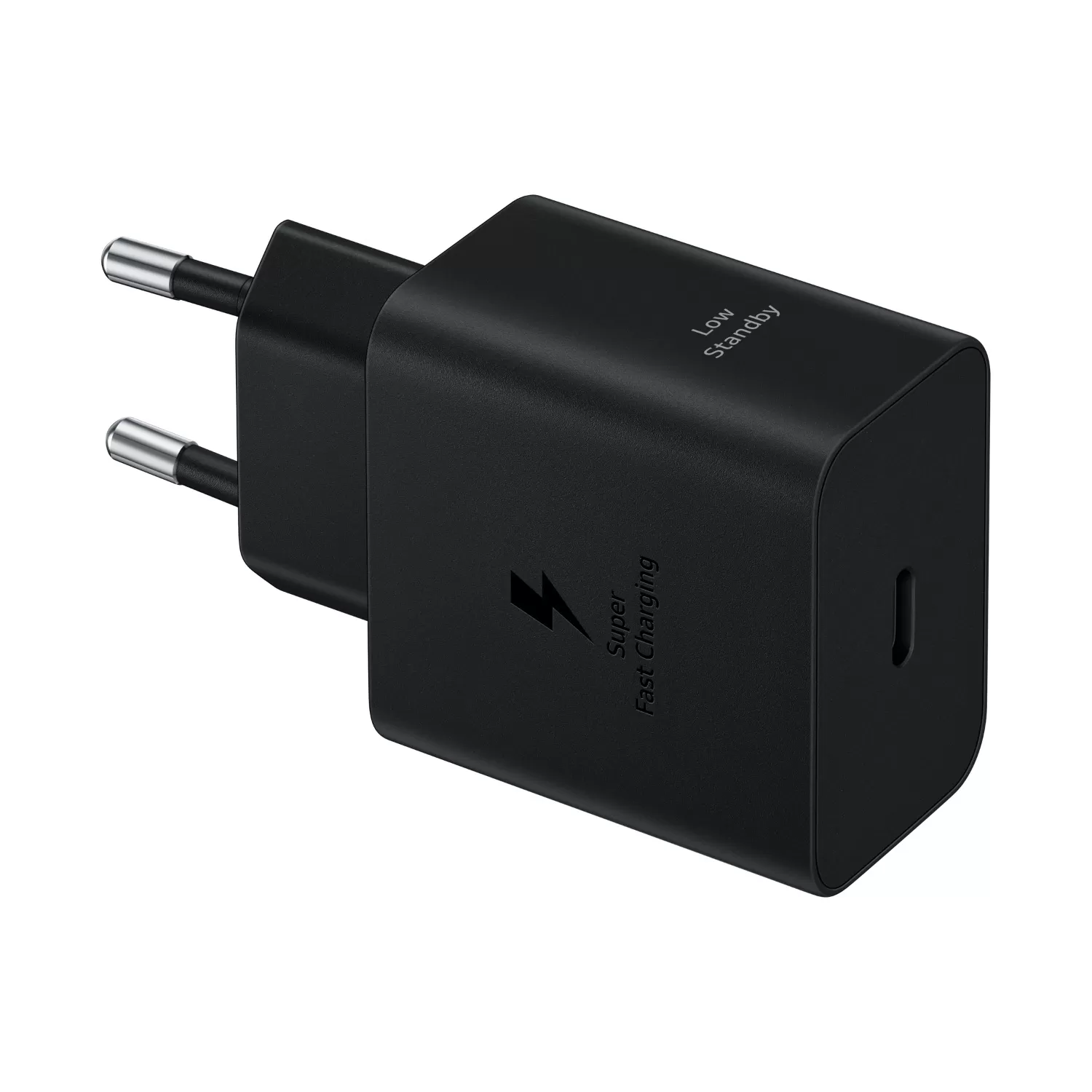 45W Samsung Wall Charger with USB-C Cable – 1-Port Black (Official)