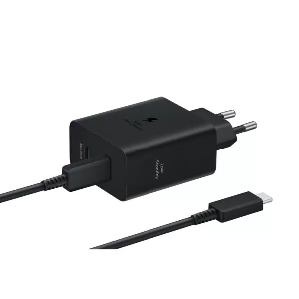 Samsung 50W Wall Charger - Fast Charging Adapter 2 Port Black - Image 4