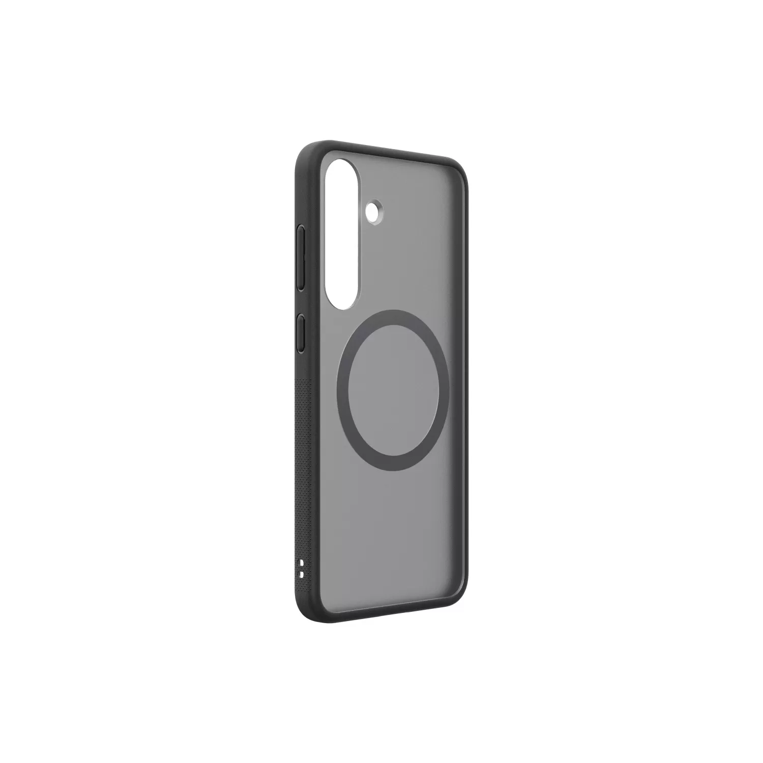 Angled view of the Samsung Capella Cover for Samsung Galaxy S25 Plus in frost black