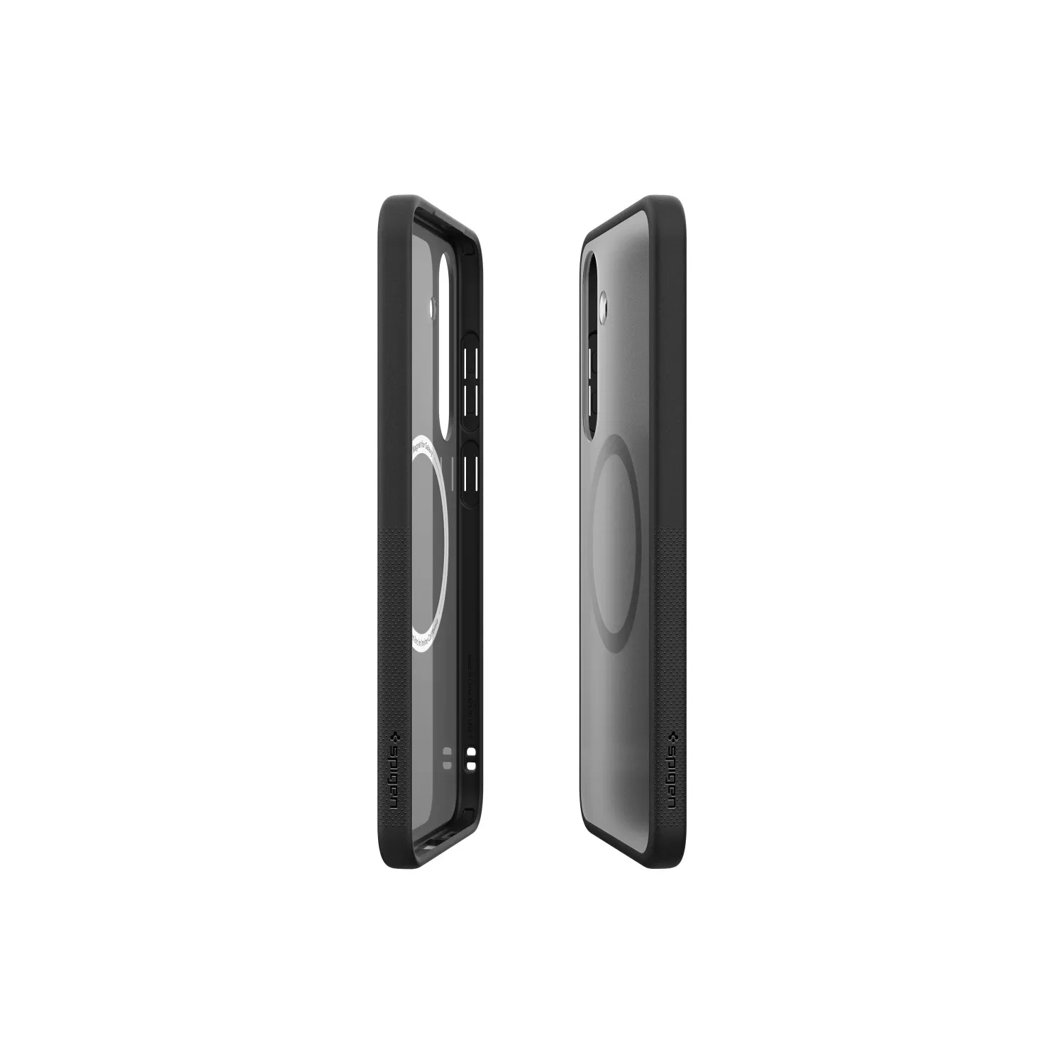 Side profile of the Samsung Capella Case for Samsung Galaxy S25 Plus in frost black