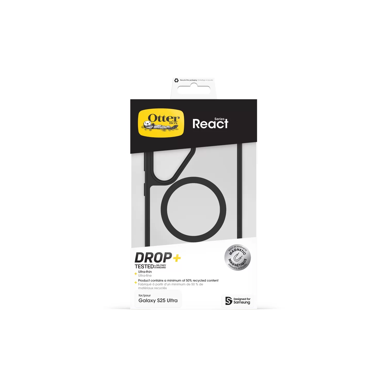 Official Samsung Galaxy S25 Ultra React Case – Clear - Image 5