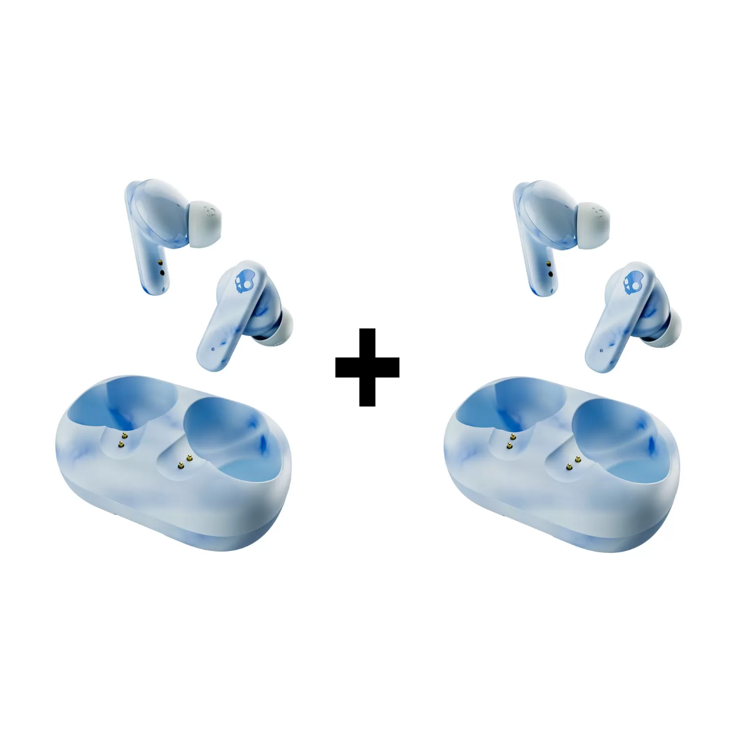 Skullcandy EcoBuds True Wireless Earbuds (2 Pack) – Glacier