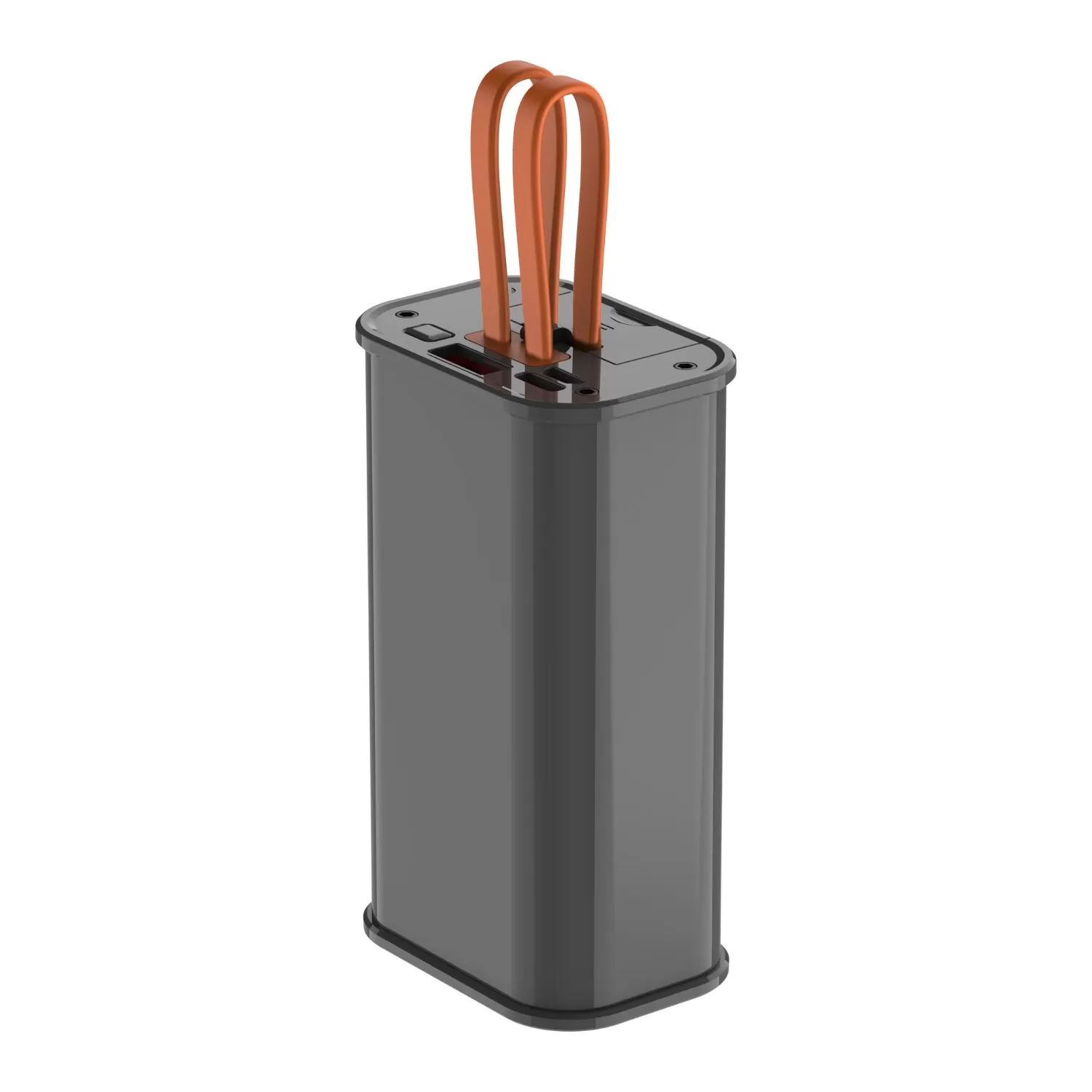 Using this 20W Transparent Snug 10000Mah Power Bank, charge two devices simultaneously through USB ports, with a robust 4.5 Amp output.