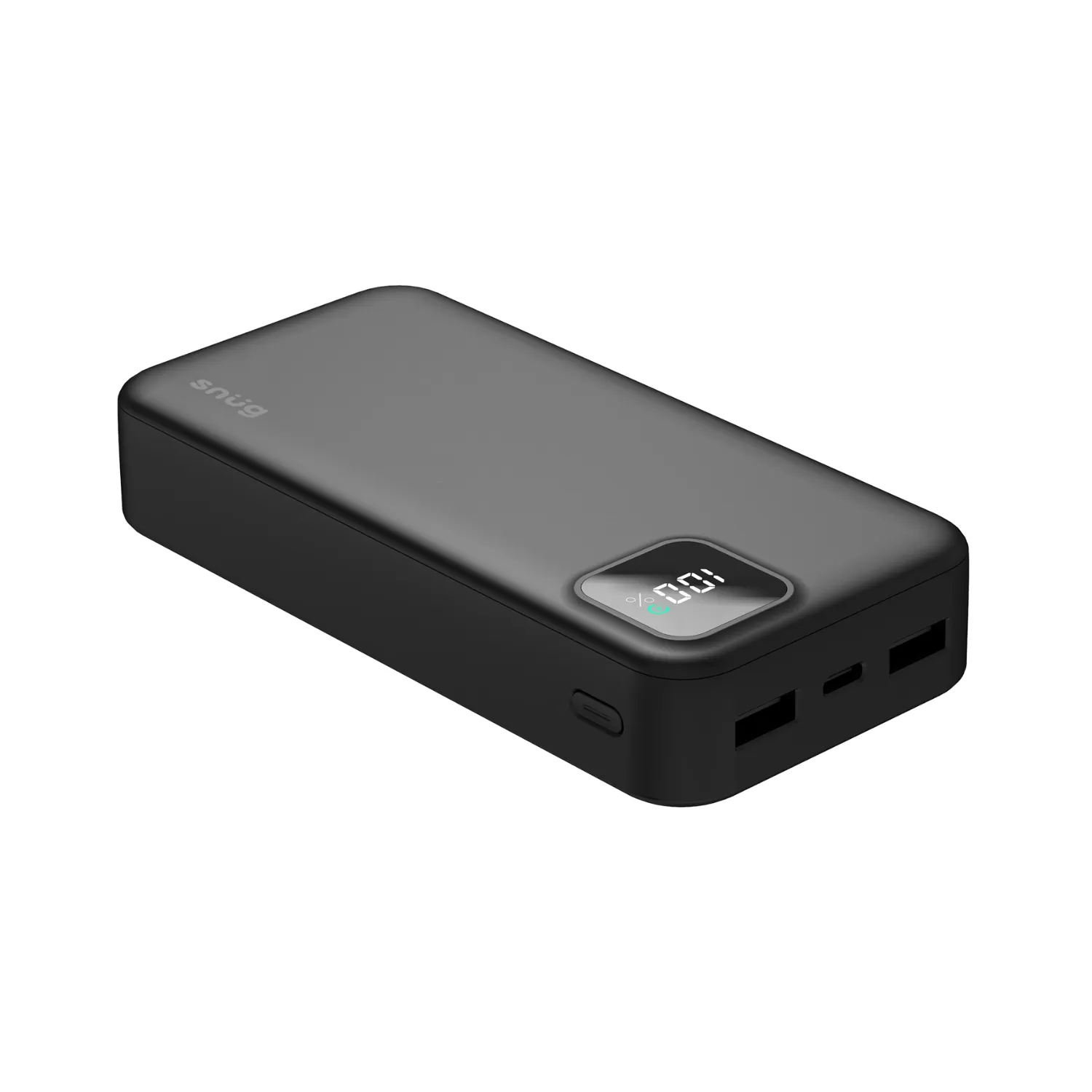Snug 20000mAh PD Power Bank - 20W Fast Charging - Black - Image 3