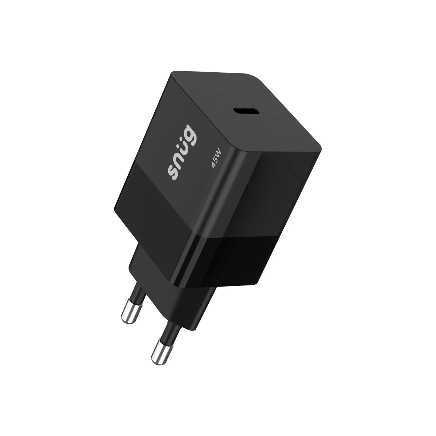 45W Snug PD Wall Charger – 1-Port Black - Image 2