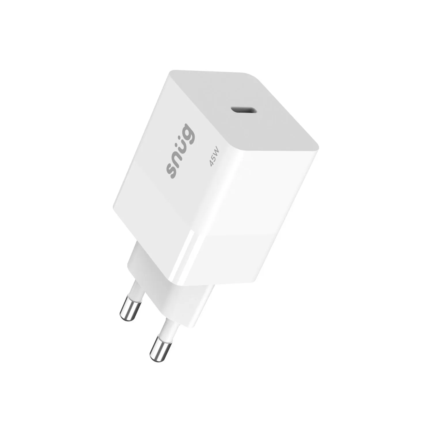 45W Snug PD Wall Charger – 1-Port White - Image 2