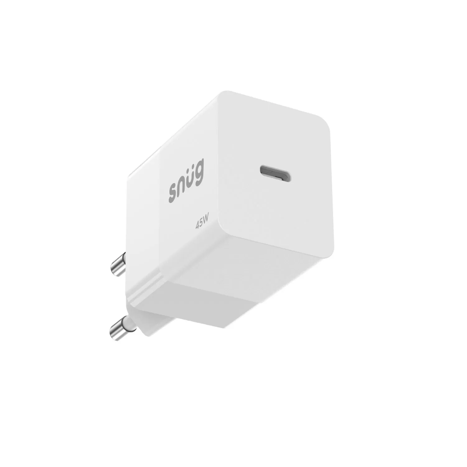 45W Snug PD Wall Charger – 1-Port White - Image 3