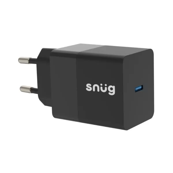 Highlight of the energy-efficient GaN technology in the Snug 45W Charger.