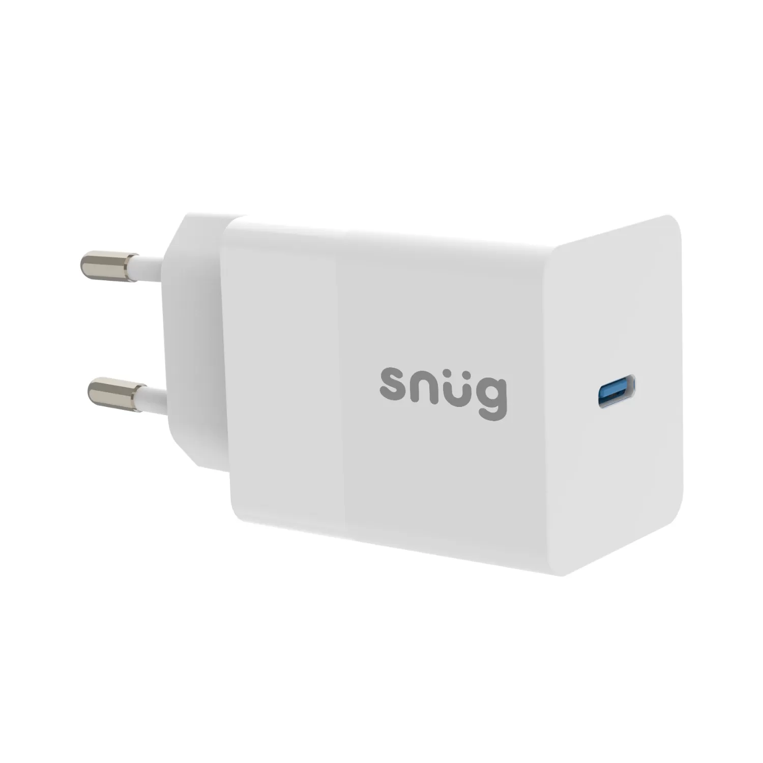Highlight of the energy-efficient GaN technology in the Snug 45W Charger.