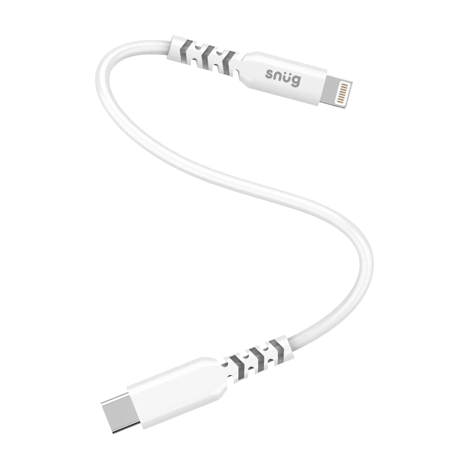 Snug 30W Type C To Lightning Cable - 25Cm White - Image 3