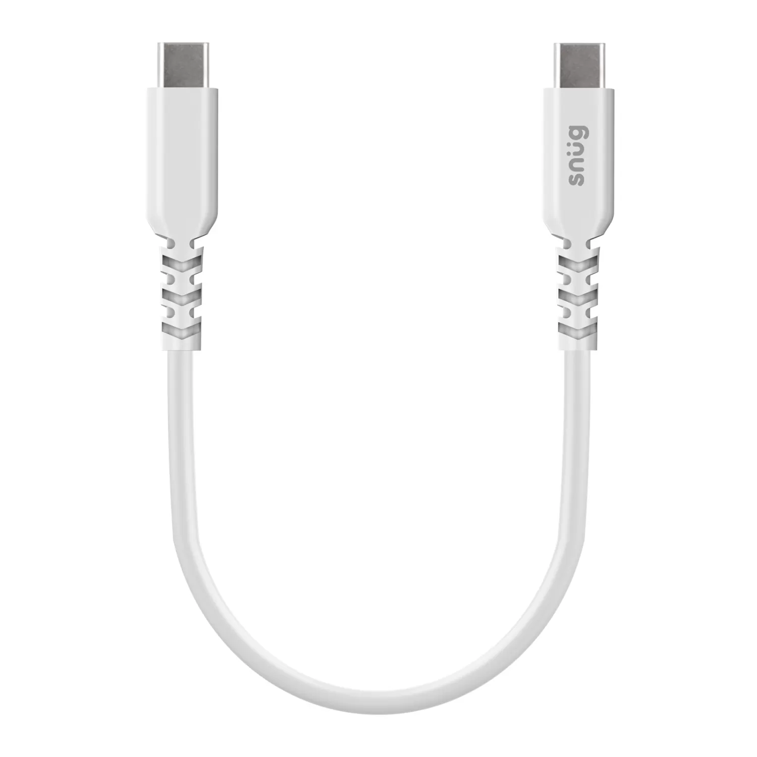 Snug 60W USB C To USB C Cable - 25Cm White
