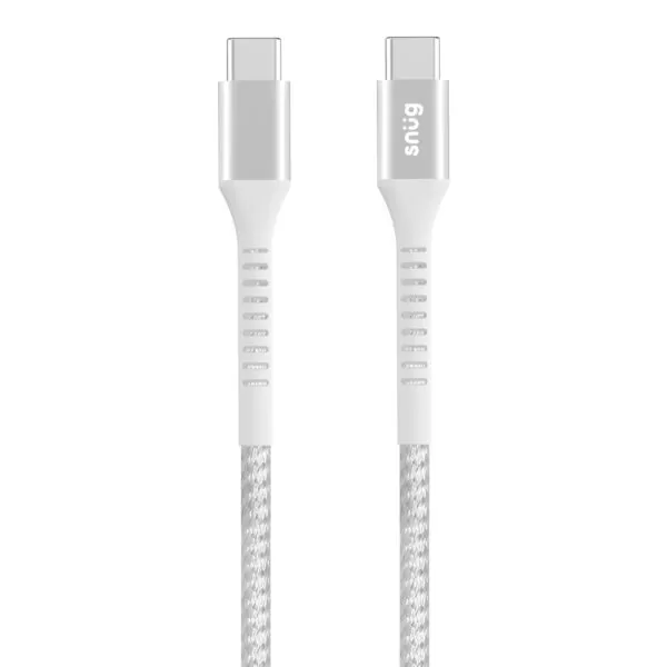 Snug 60W Type-C To Type-C Fast Charging Cable 1.2m White