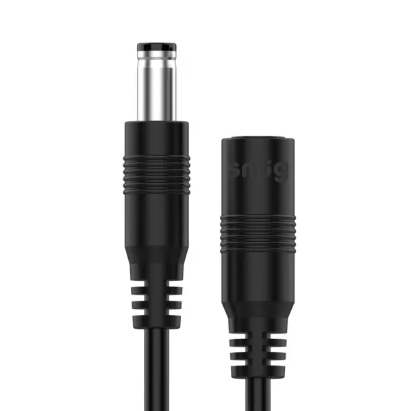 Snug DC Male To Female Extension Cable - 1.2m Black - Image 3