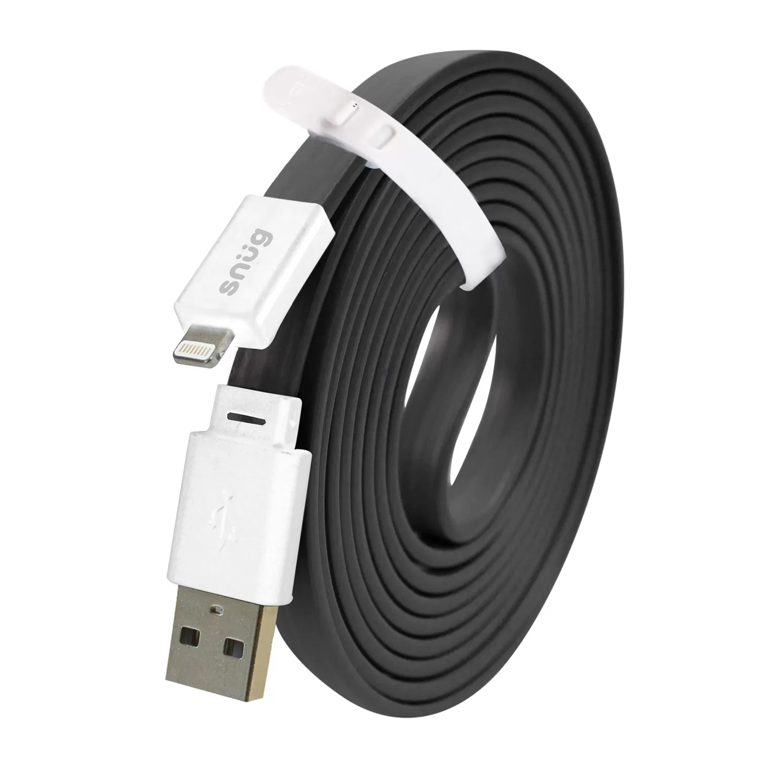 Snug 12W USB to Lightning Cable - 2m Black
