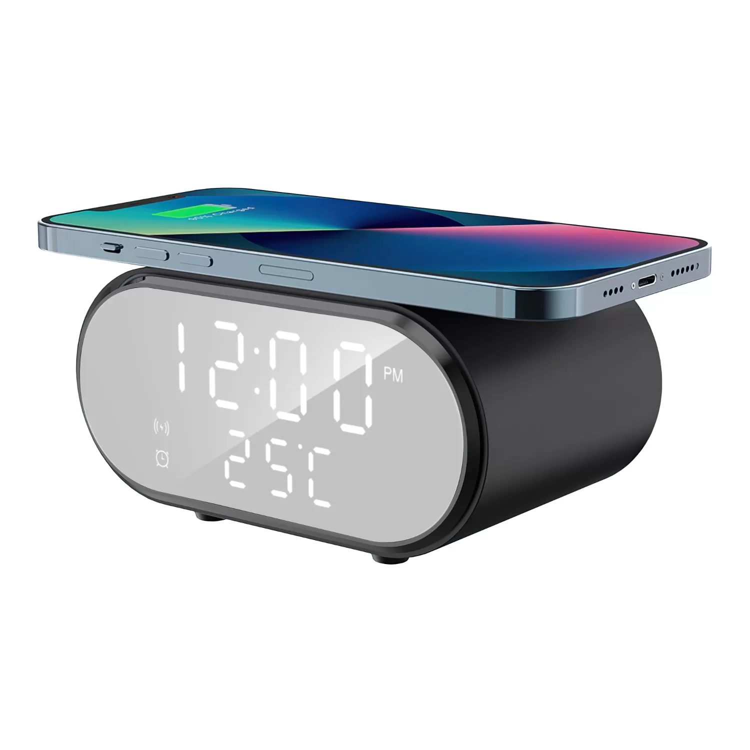 Snug 15W Wireless Clock Charger - Black - Image 2