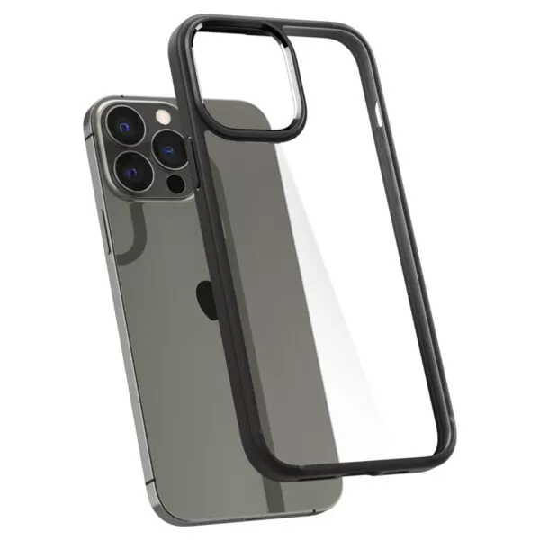 Spigen Crystal Hybrid Cell Phone Case for the Apple iPhone 13 Pro Black