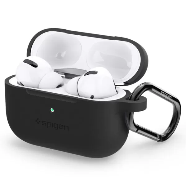 Apple Airpods Pro Spigen Silicone Fit Case Black - Image 2