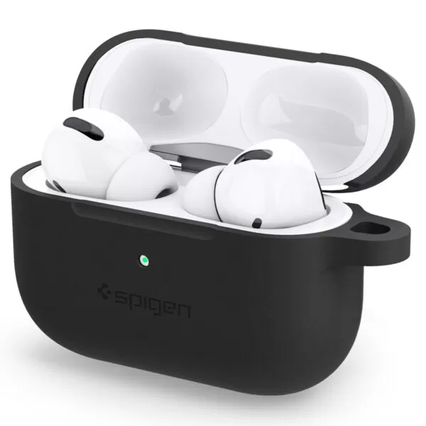 Apple Airpods Pro Spigen Silicone Fit Case Black - Image 3