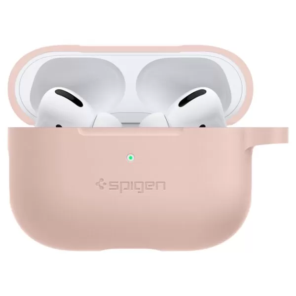 Apple Airpods Pro Pink Spigen Silicone Fit Case - Image 3