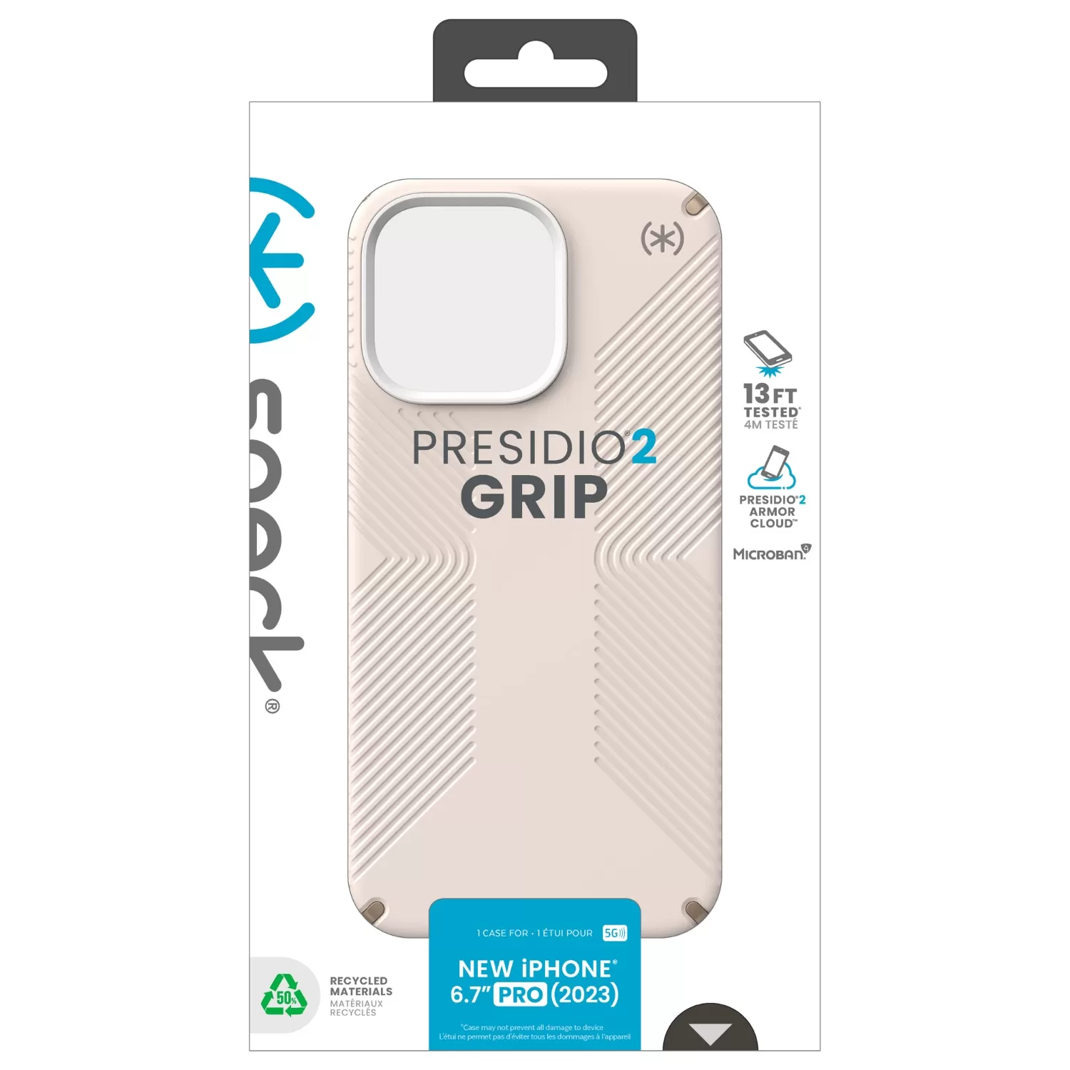 Apple iPhone 15 Pro Max Speck Presidio2 Grip Case – Bone - Image 4
