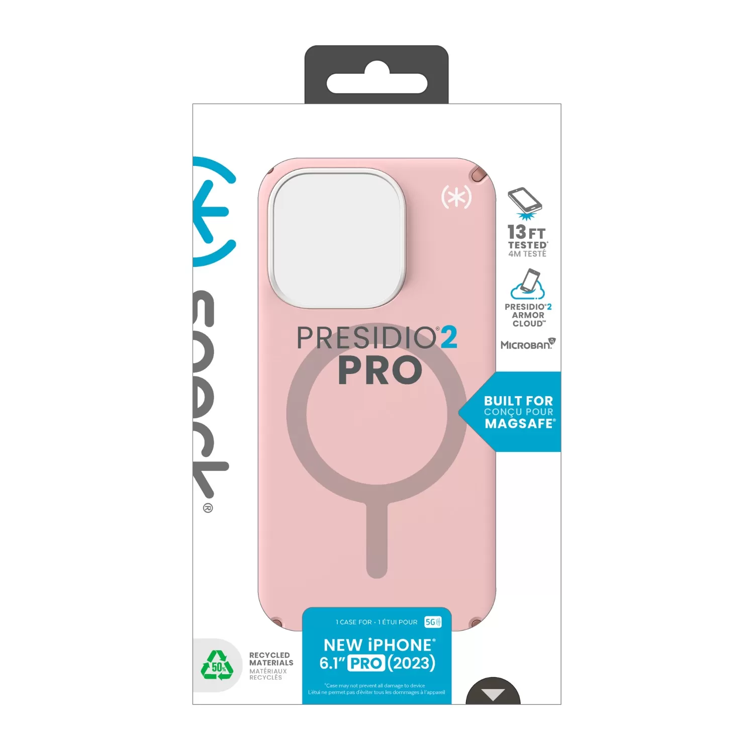 Apple iPhone 15 Pro Speck Presidio2 Pro MagSafe Case – Pink - Image 4