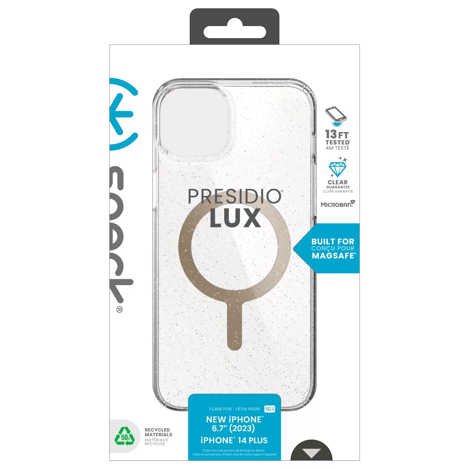 Apple iPhone 15 Plus Speck Presidio Lux Glitter – MagSafe Case - Image 4